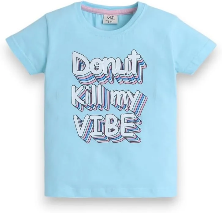 ست تی‌شرت و شلوارک طرح‌دار دخترانه نوزادی SS24GPJST222