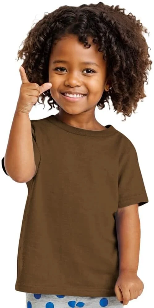 تی‌شرت آستین کوتاه نخی یقه گرد ساده پسرانه و دخترانه COUVER