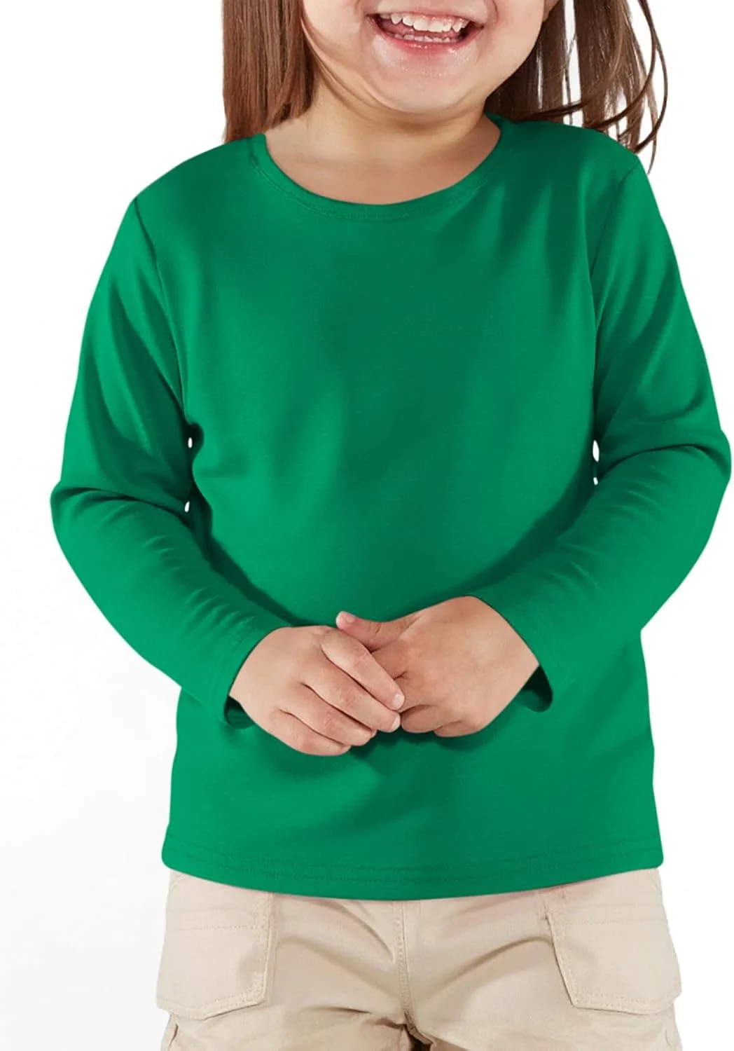 تی شرت آستین بلند دخترانه Haloumoning مناسب کودکان 3 تا 10 سال