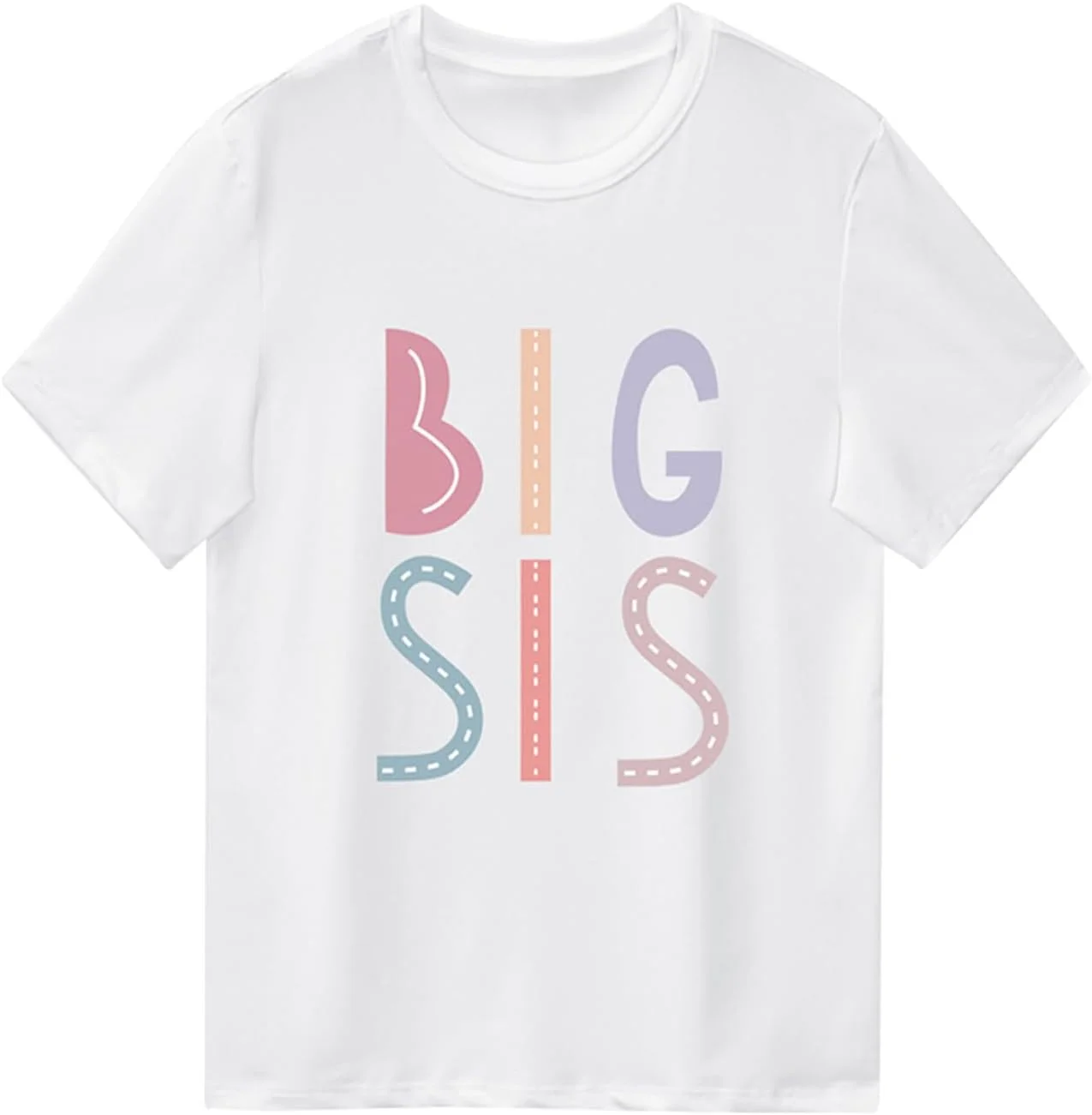 تی شرت و تاپ خواهر بزرگ برای نوزاد دختر، لباس تابستانی، هدیه برای خواهر و برادر، لباس های ست خواهر بزرگتر