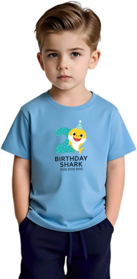 تی‌شرت سال دوم برای پسران و دختران - لباس تولد دو سالگی سرگرم‌کننده و زیبا - تی‌شرت آستین کوتاه پنبه‌ای نرم - مناسب برای جشن نوزاد - یونی‌سکس