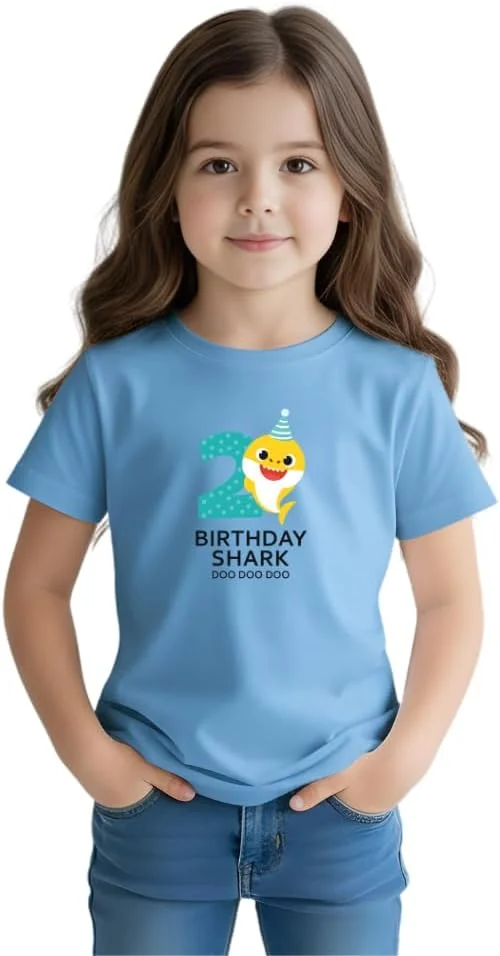 تی‌شرت سال دوم برای پسران و دختران - لباس تولد دو سالگی سرگرم‌کننده و زیبا - تی‌شرت آستین کوتاه پنبه‌ای نرم - مناسب برای جشن نوزاد - یونی‌سکس