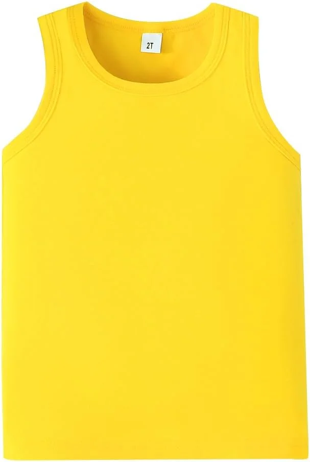 تاپ رکابی دخترانه بچه گانه مناسب 2 تا 12 سال - تیشرت آستین حلقه ای ساده