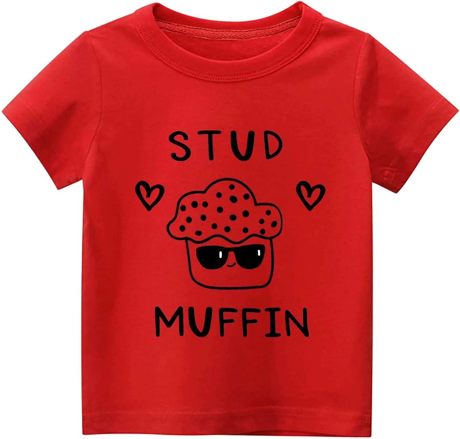 تی شرت آستین کوتاه طرح قلب و عشق برای کودکان ۲ تا ۷ سال