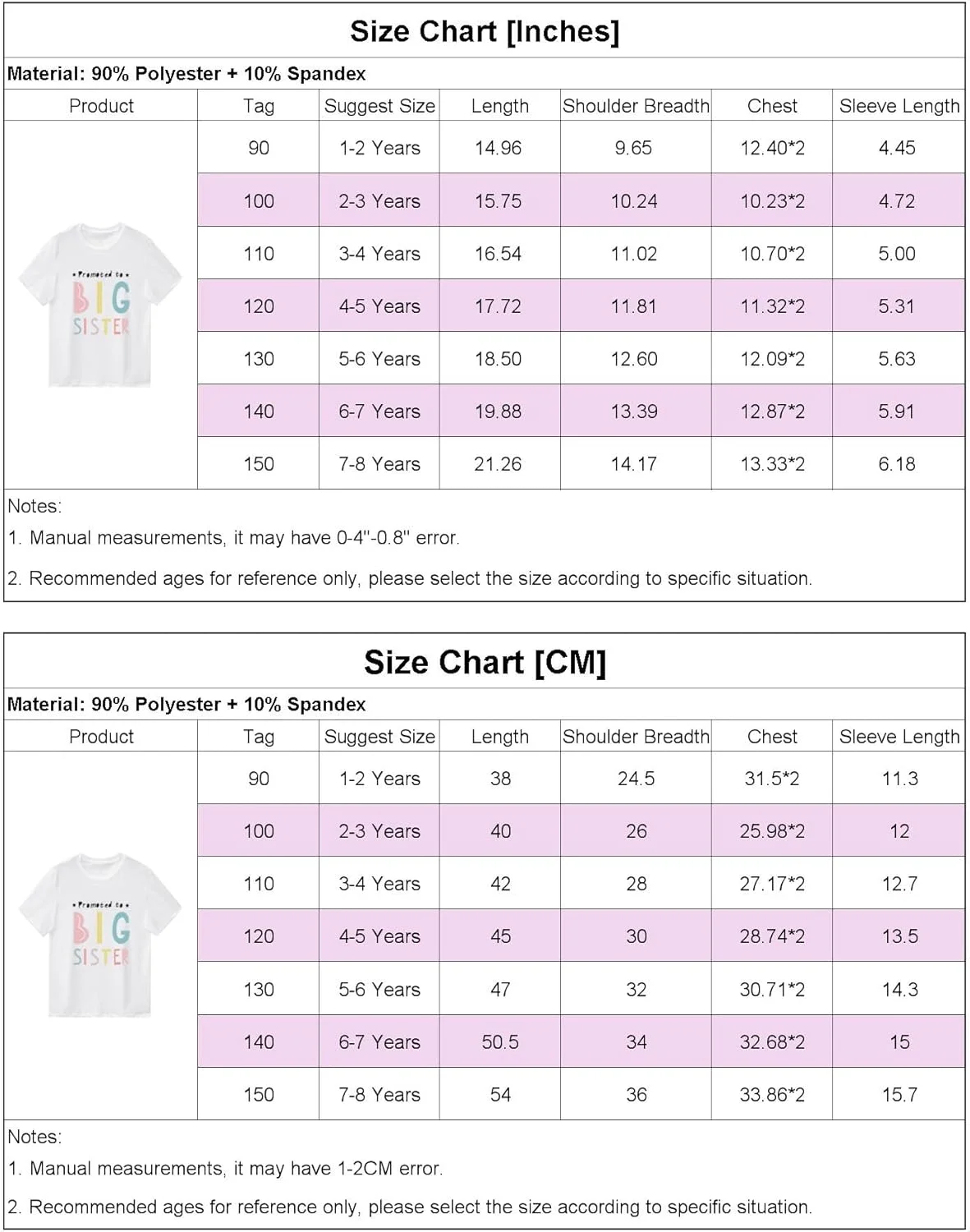 تی‌شرت و تاپ دخترانه بچه گانه برای خواهر بزرگتر شدن، تی‌شرت های خواهر بزرگتر، هدیه اعلام تولد جدید