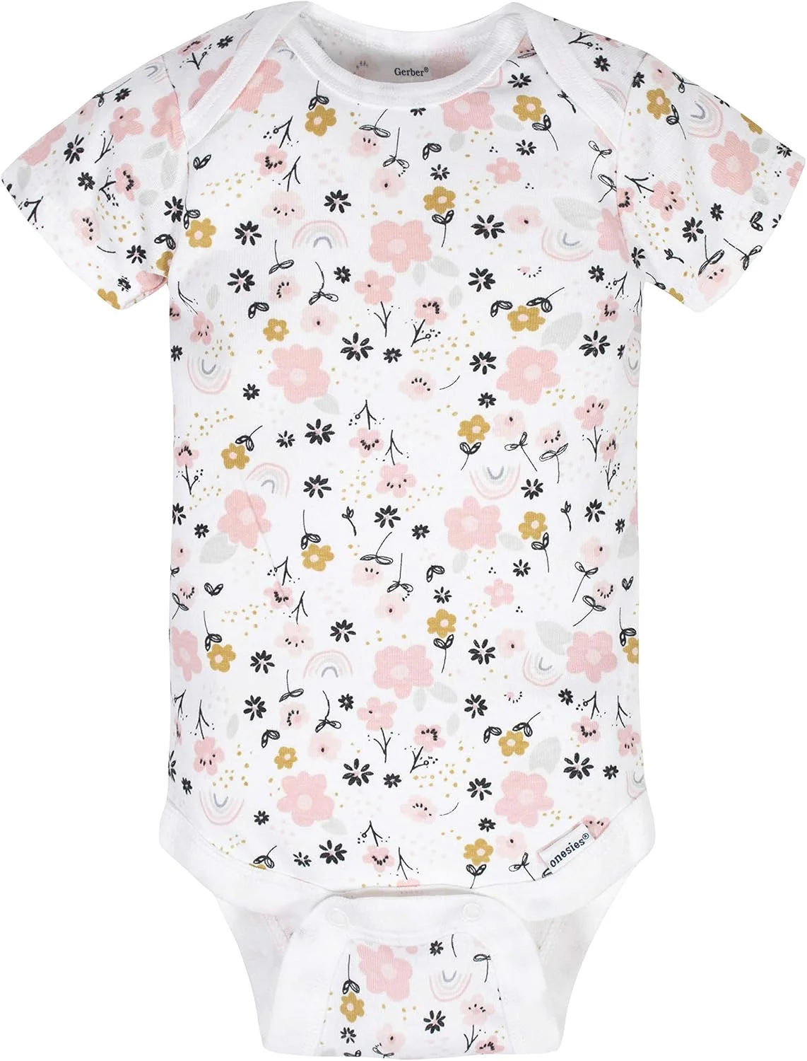 لباس زیر دکمه دار آستین کوتاه 8 عددی دخترانه و ست تی شرت نوزادی