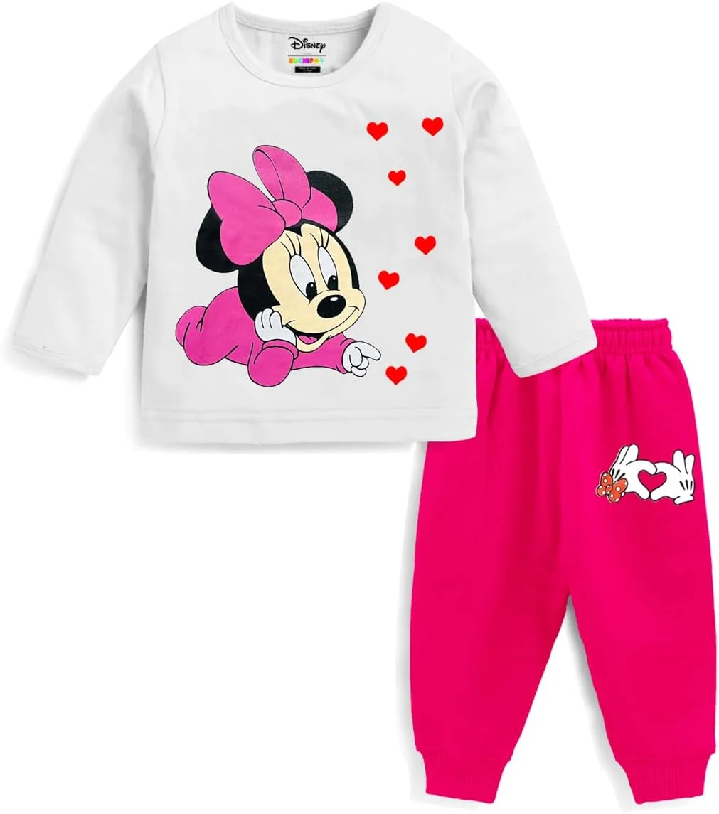 ست تی‌شرت و پیژامه نخی دخترانه کودک دیزنی