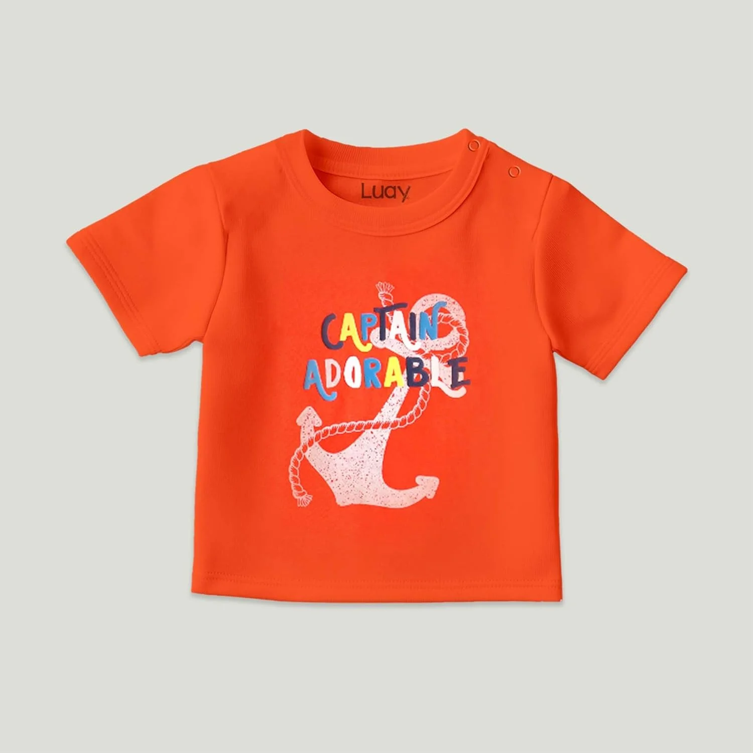 تی‌شرت‌های ۱۰۰٪ پنبه ارگانیک LUAY برای پسران و دختران، آستین کوتاه با طرح‌های جشن و رنگ‌های زنده و الگوهای متنوع برای کودکان و نوزادان - برش معمولی