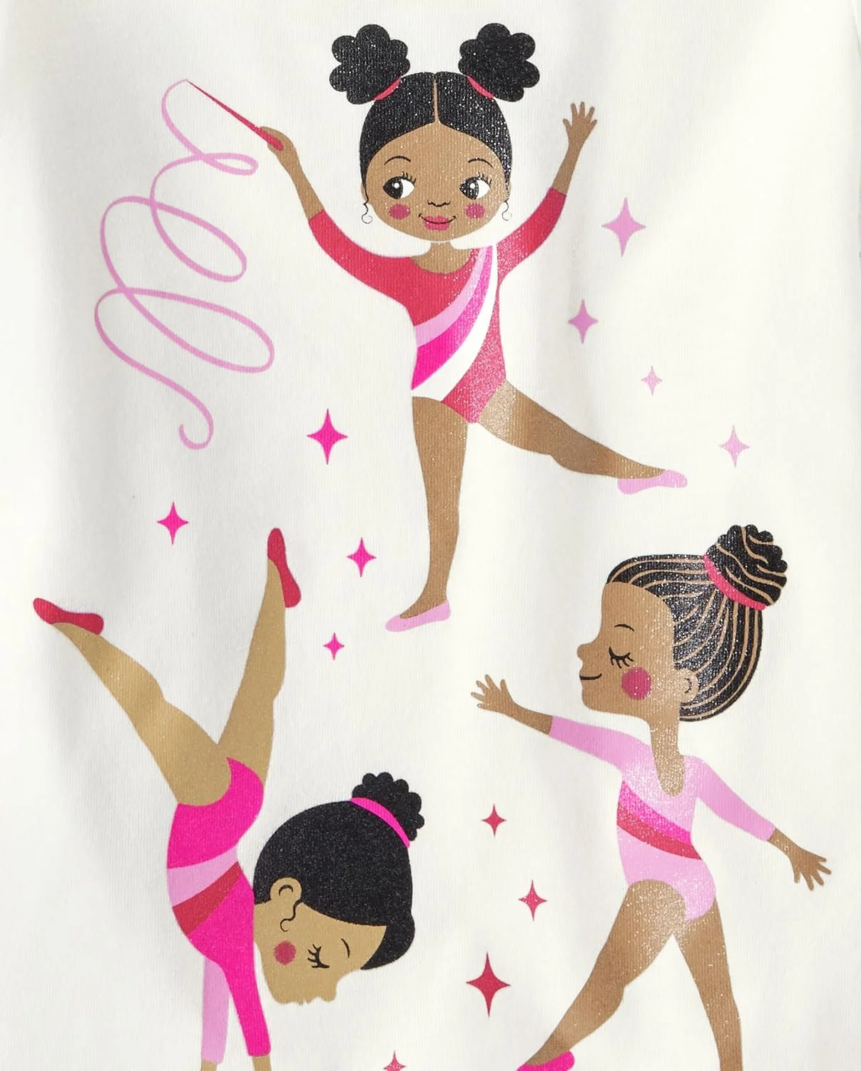 تی شرت آستین کوتاه گرافیکی دخترانه The Children's Place (بسته 2 عددی)