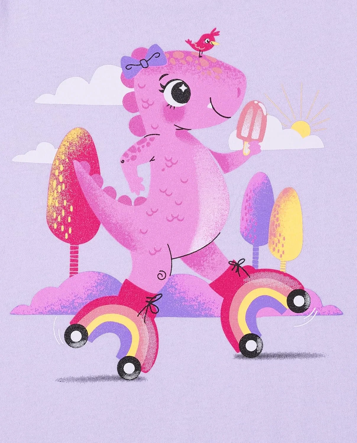 تی شرت سه عددی گرافیکی دخترانه کودک و نوپا