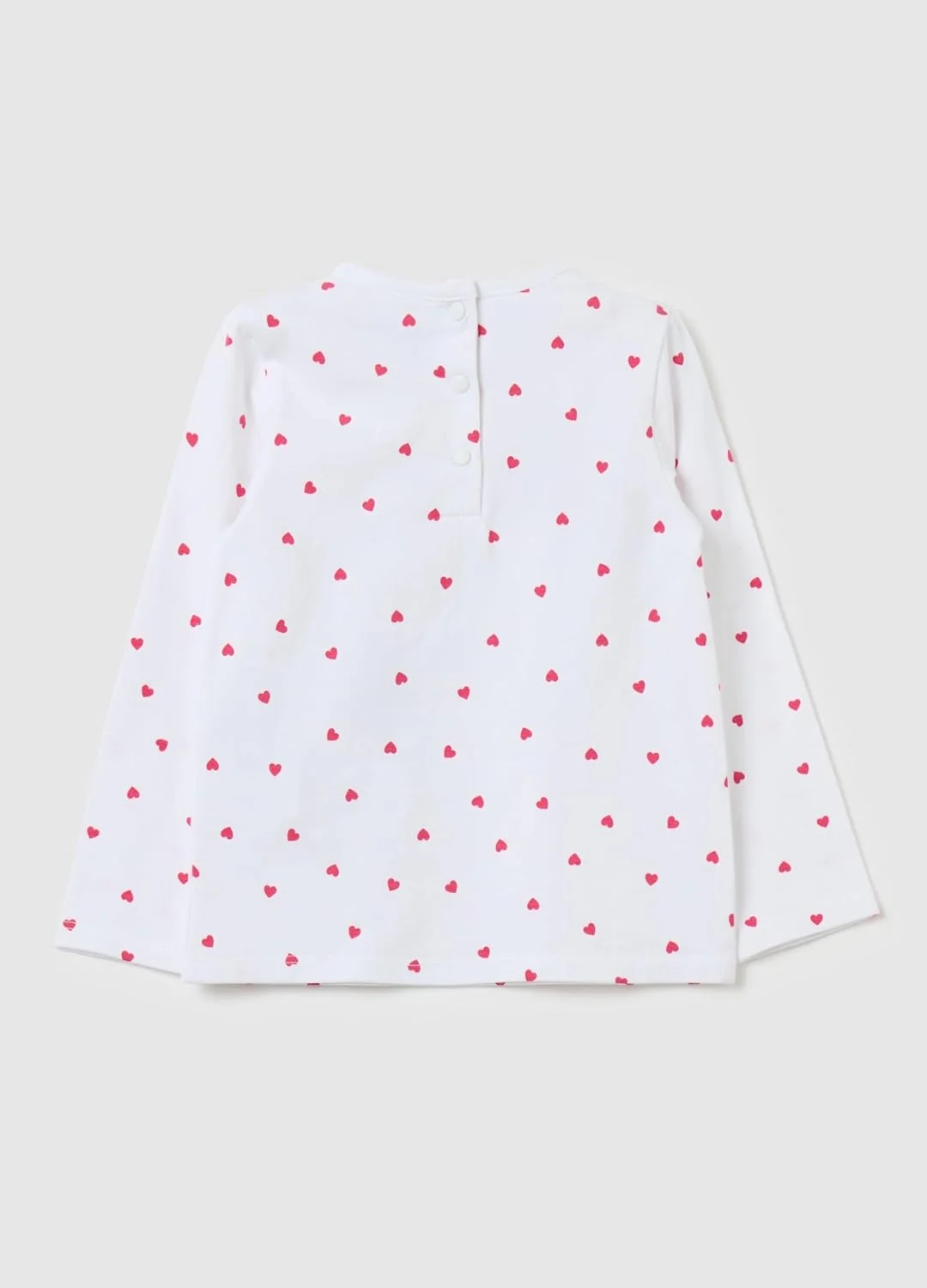 تی شرت آستین بلند دخترانه OVS با طرح مینی و میکی موس