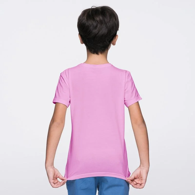 تی‌شرت آستین کوتاه پنبه‌ای یانک، یقه گرد، مناسب پسران و دختران - ساده، تی راحت و عالی برای مدرسه، بازی و استفاده روزمره