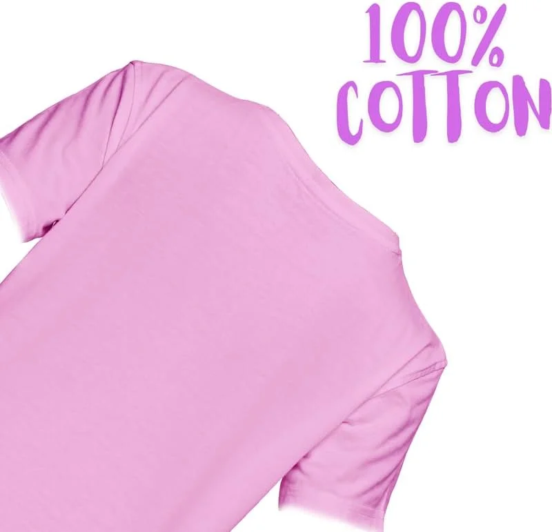 تی‌شرت آستین کوتاه پنبه‌ای یانک، یقه گرد، مناسب پسران و دختران - ساده، تی راحت و عالی برای مدرسه، بازی و استفاده روزمره