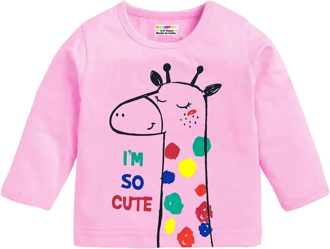 تی شرت آستین بلند دخترانه کوچیپو، مدل معمولی، از جنس پنبه تی شرت آستین بلند دخترانه کوچیپو، مدل معمولی، از جنس پنبه