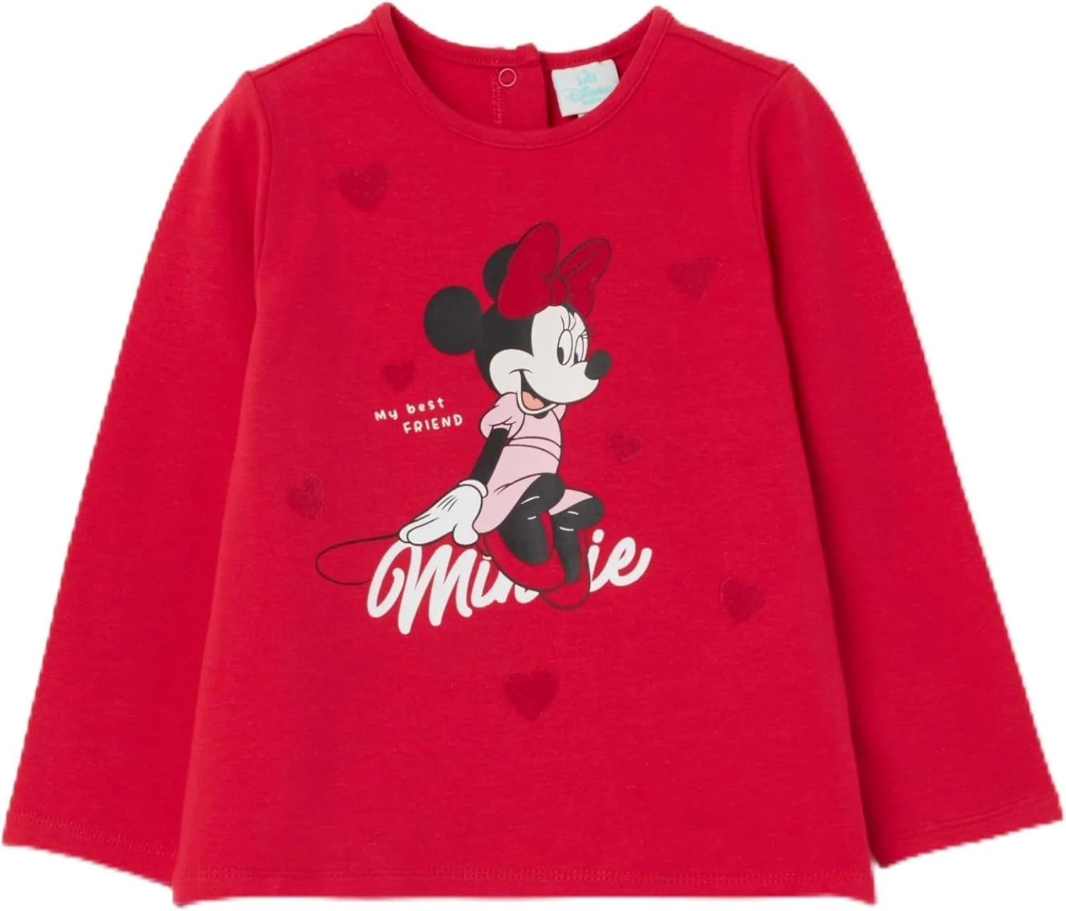 تی شرت آستین بلند دخترانه OVS با طرح مینی موس