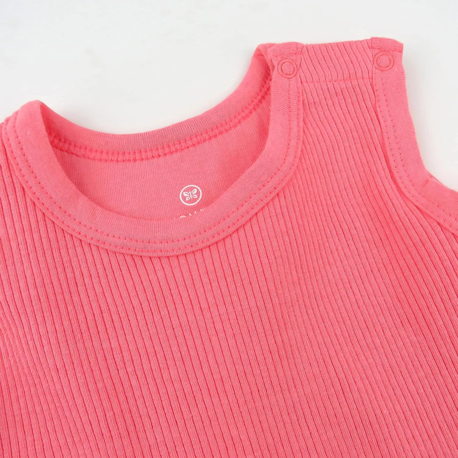 ست رامپر آستین حلقه ای، تیشرت و هدبند پنبه ارگانیک دخترانه