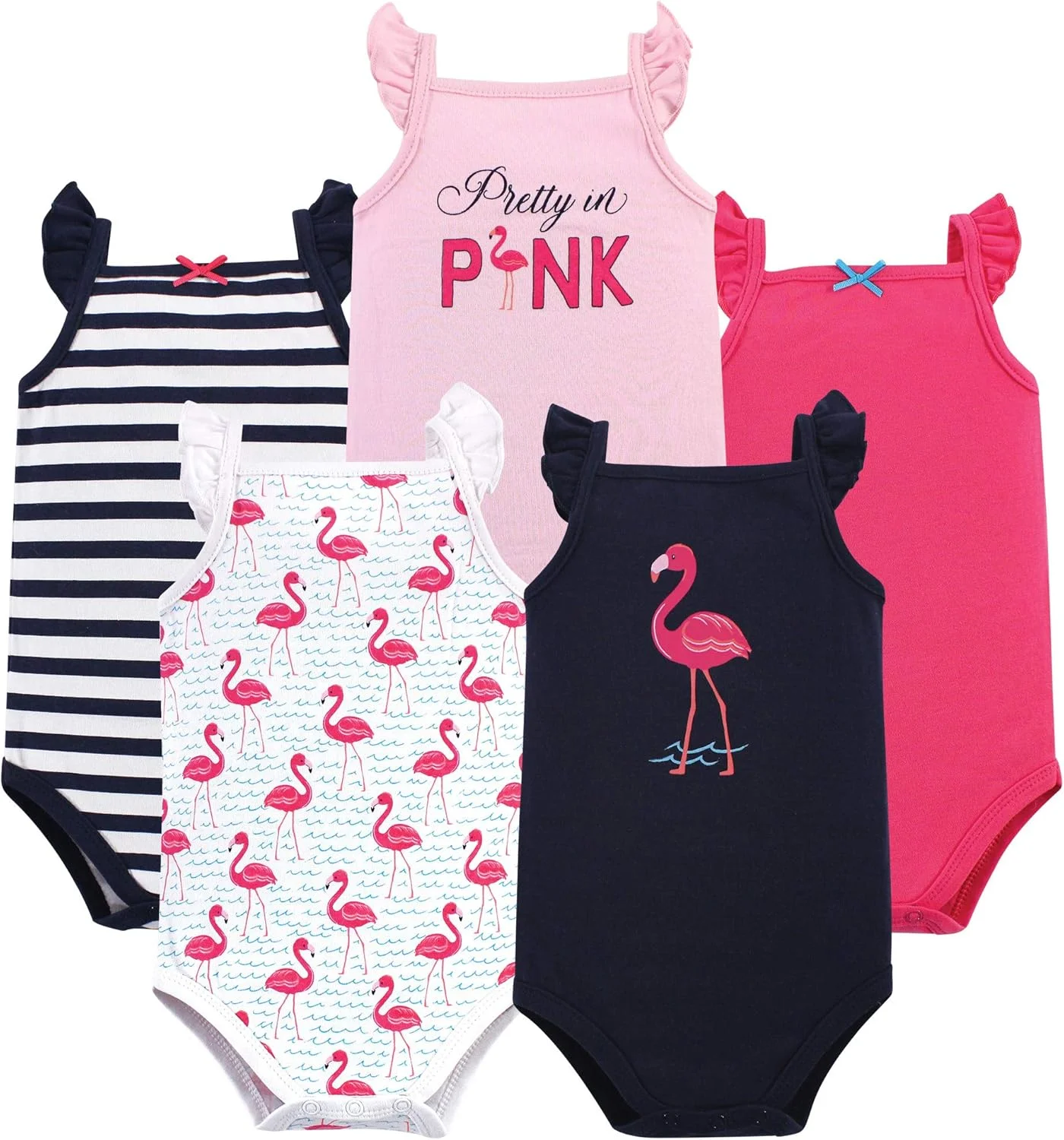 ست زیرپوش رکابی نوزادی دخترانه هادسون بیبی