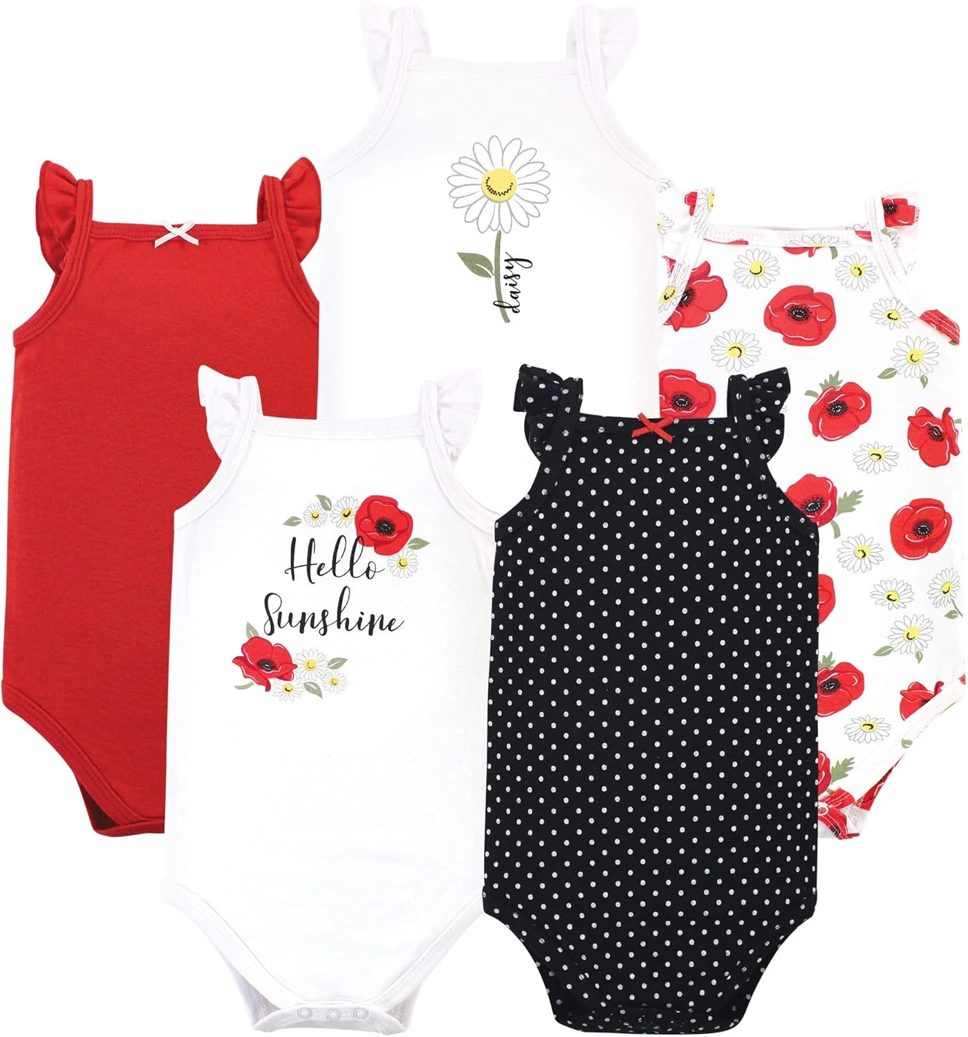 ست زیرپوش آستین حلقه ای نوزادی دخترانه و پسرانه پنبه ای هادسون بیبی