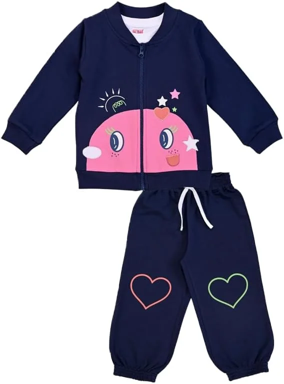 ست ژاکت، تیشرت و شلوار جاگر دخترانه