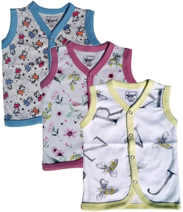 تی شرت زیرپوش نوزادی پسرانه و دخترانه بی بی پراید (متنوع؛ 6-9 ماهگی) بسته 5 عددی