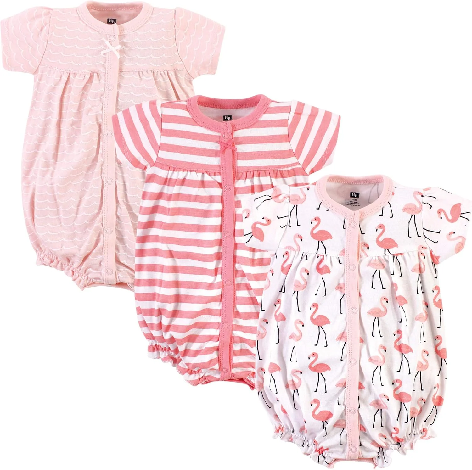 لباس سرهمی نخی نوزاد دخترانه و پسرانه هادسون بیبی و ست تی شرت نوزاد و کودک نوپا