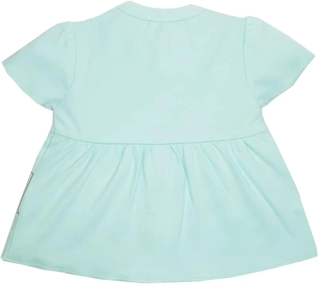 تی‌شرت/تاپ آستین کوتاه دخترانه، 100% پنبه، مدل معمولی - بسته‌ی 2 عددی