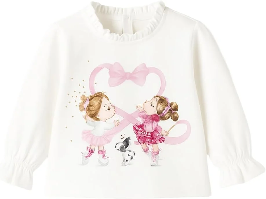 تی شرت آستین بلند دخترانه بچه گانه