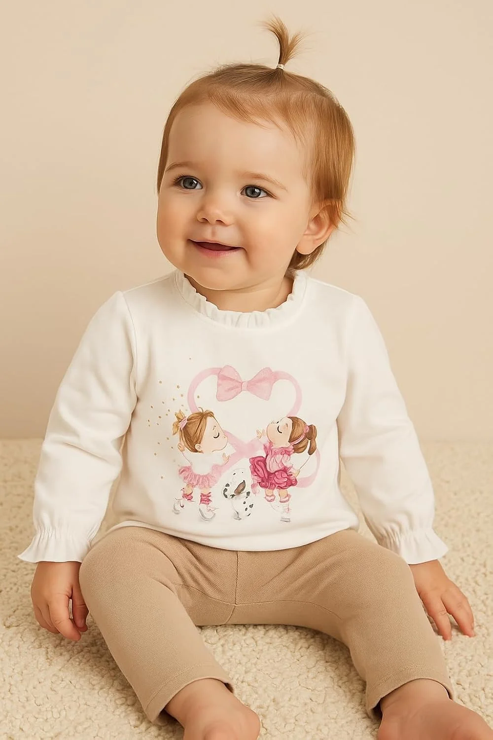 تی شرت آستین بلند دخترانه بچه گانه