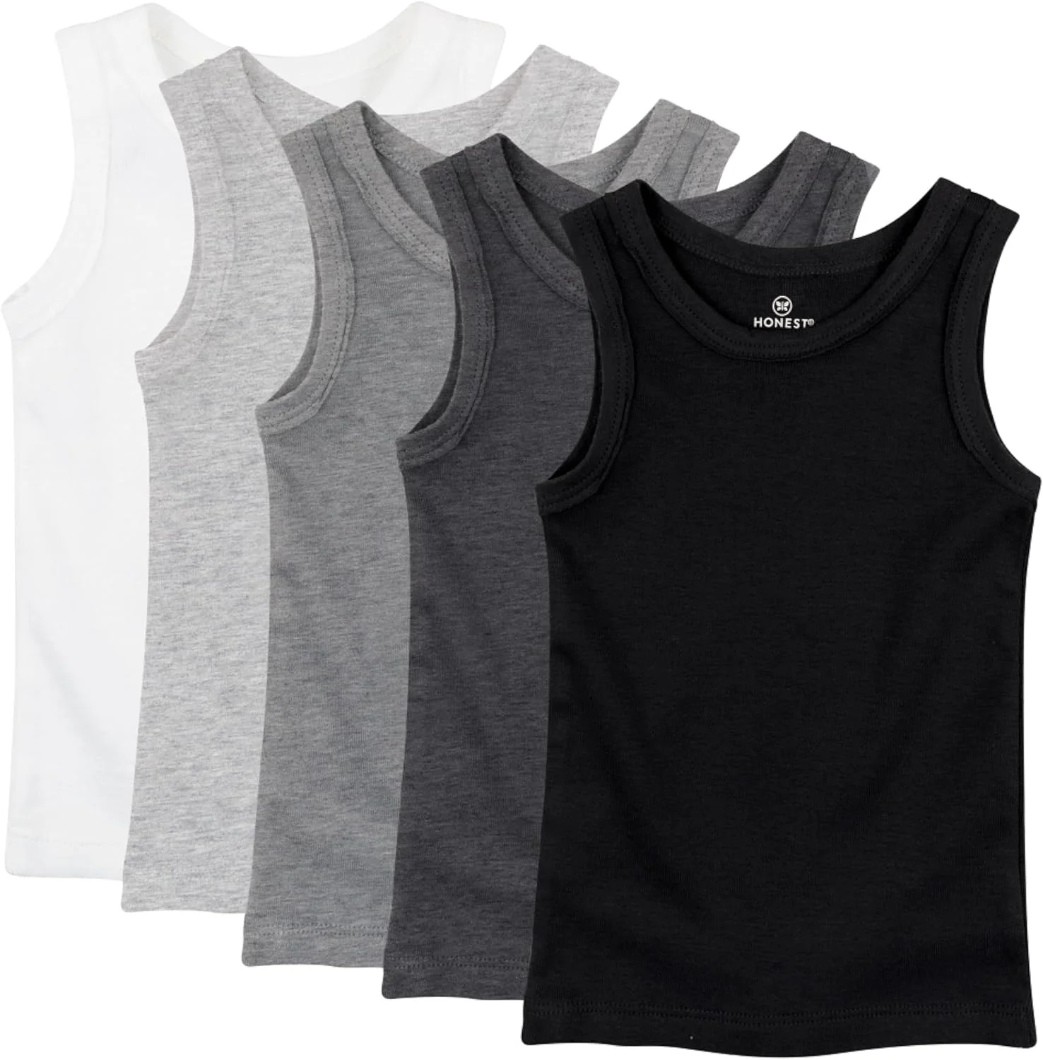 تی شرت رکابی نخی ارگانیک کودک و نوزاد - بسته 5 عددی