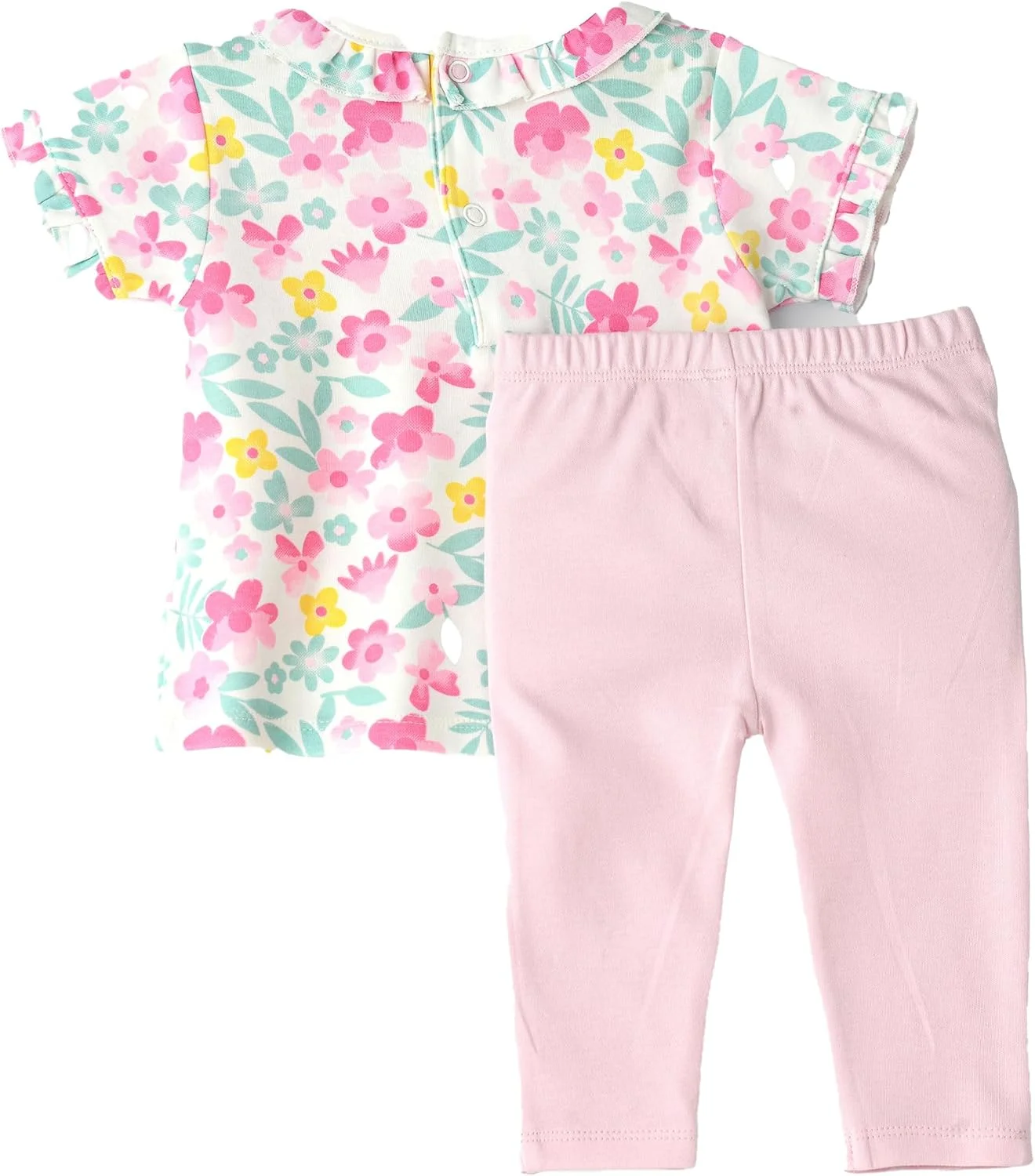 ست تی‌شرت و لگینگ طرح گلدار نوزاد دختر