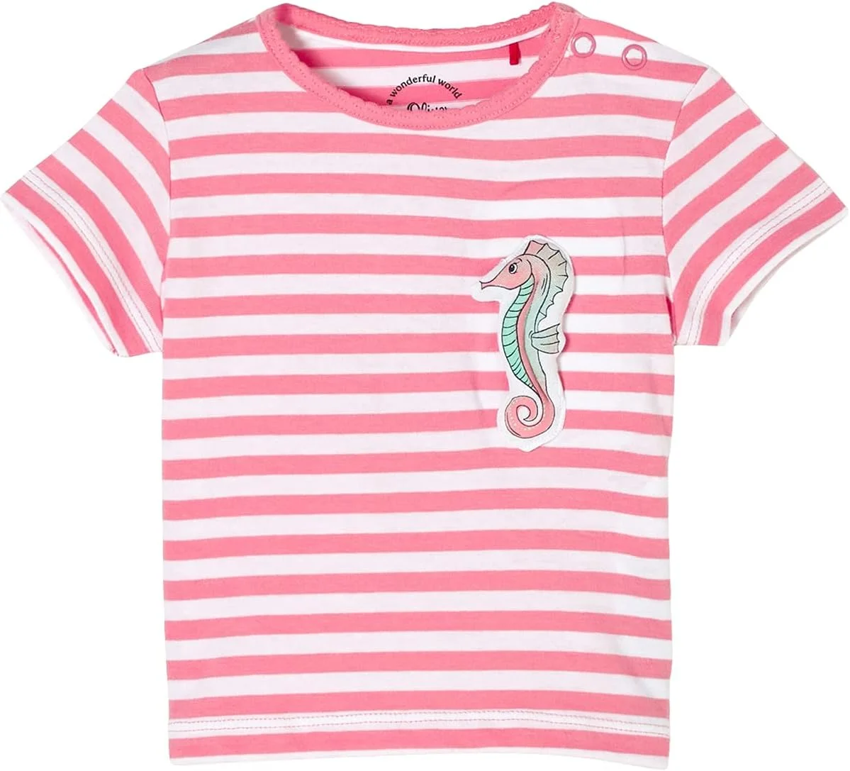 تی شرت دخترانه s.Oliver Baby Girls' مدل 405.10.106.12.130.2100493, 43g1, سایز 6-9 ماه