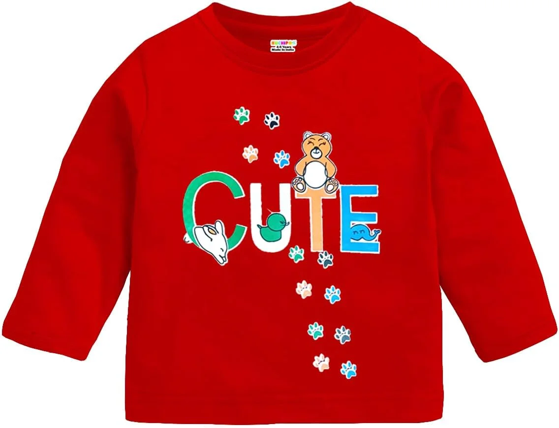 تی‌شرت بچگانه پسرانه و دخترانه کوچیپو (بسته 5 عددی)