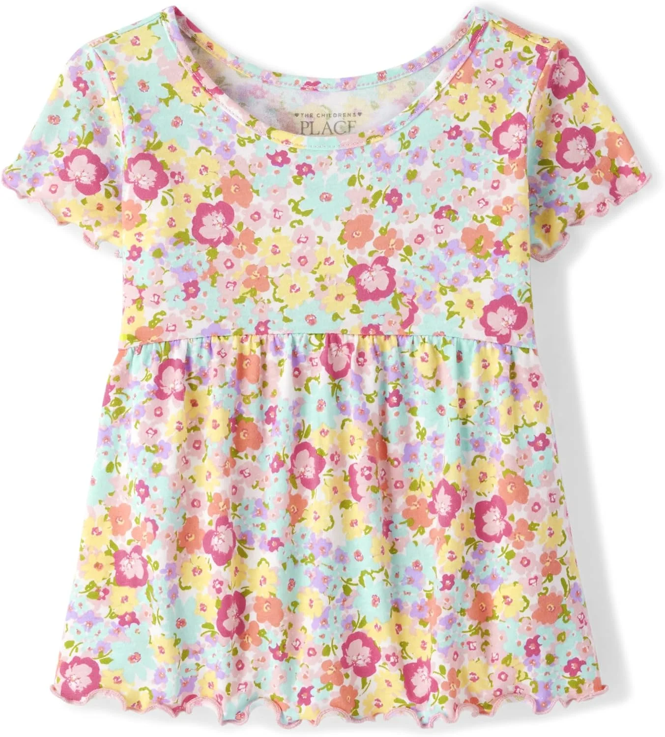 تی شرت آستین کوتاه فانتزی دخترانه The Children's Place (تک عددی)