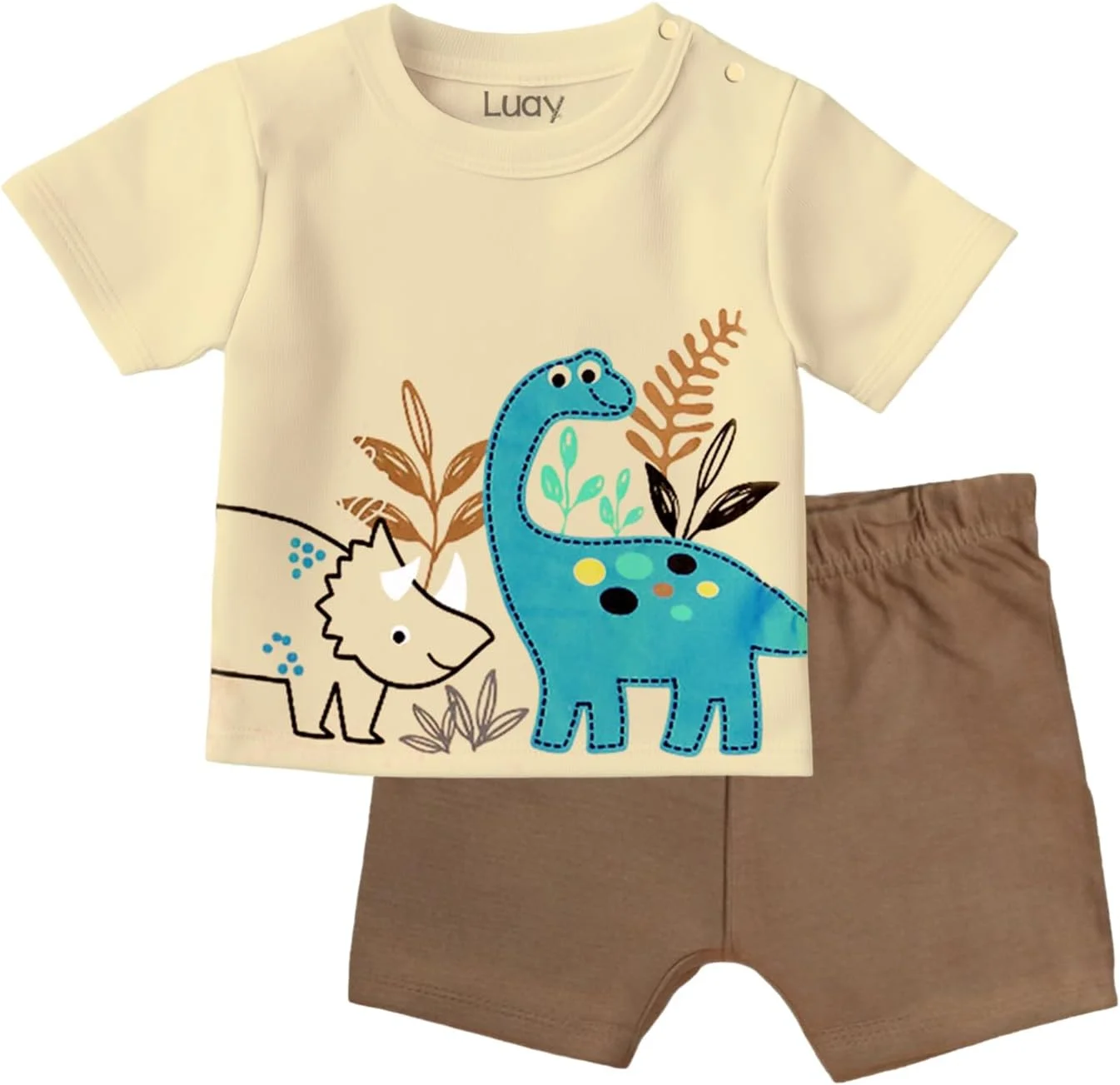 ست لباس بچه گانه پسرانه و دخترانه لوای، 100% پنبه، آستین کوتاه