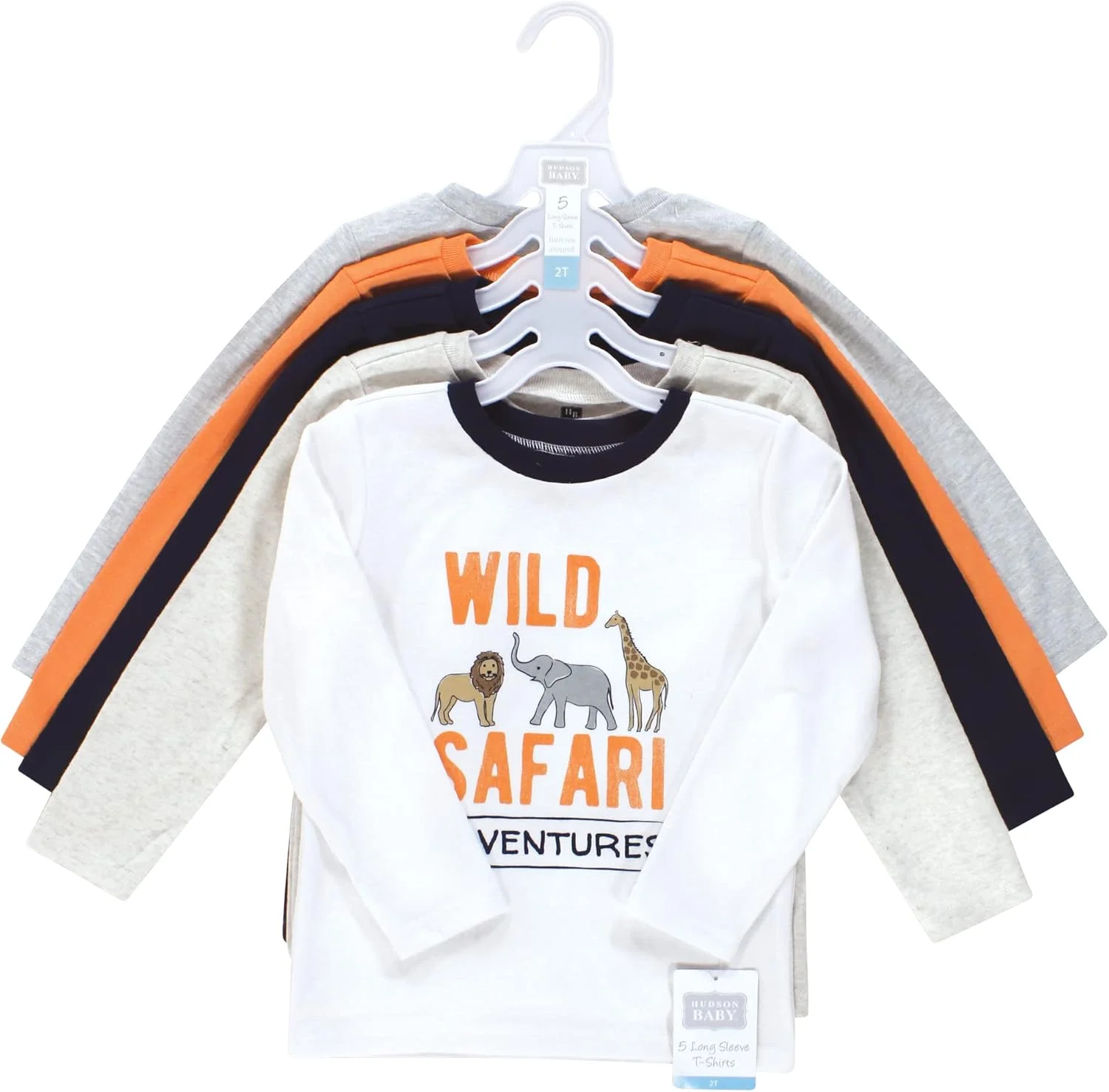 تی شرت آستین بلند نوزادی هادسون بیبی - طرح سافاری خنک، سایز 6-12 ماه