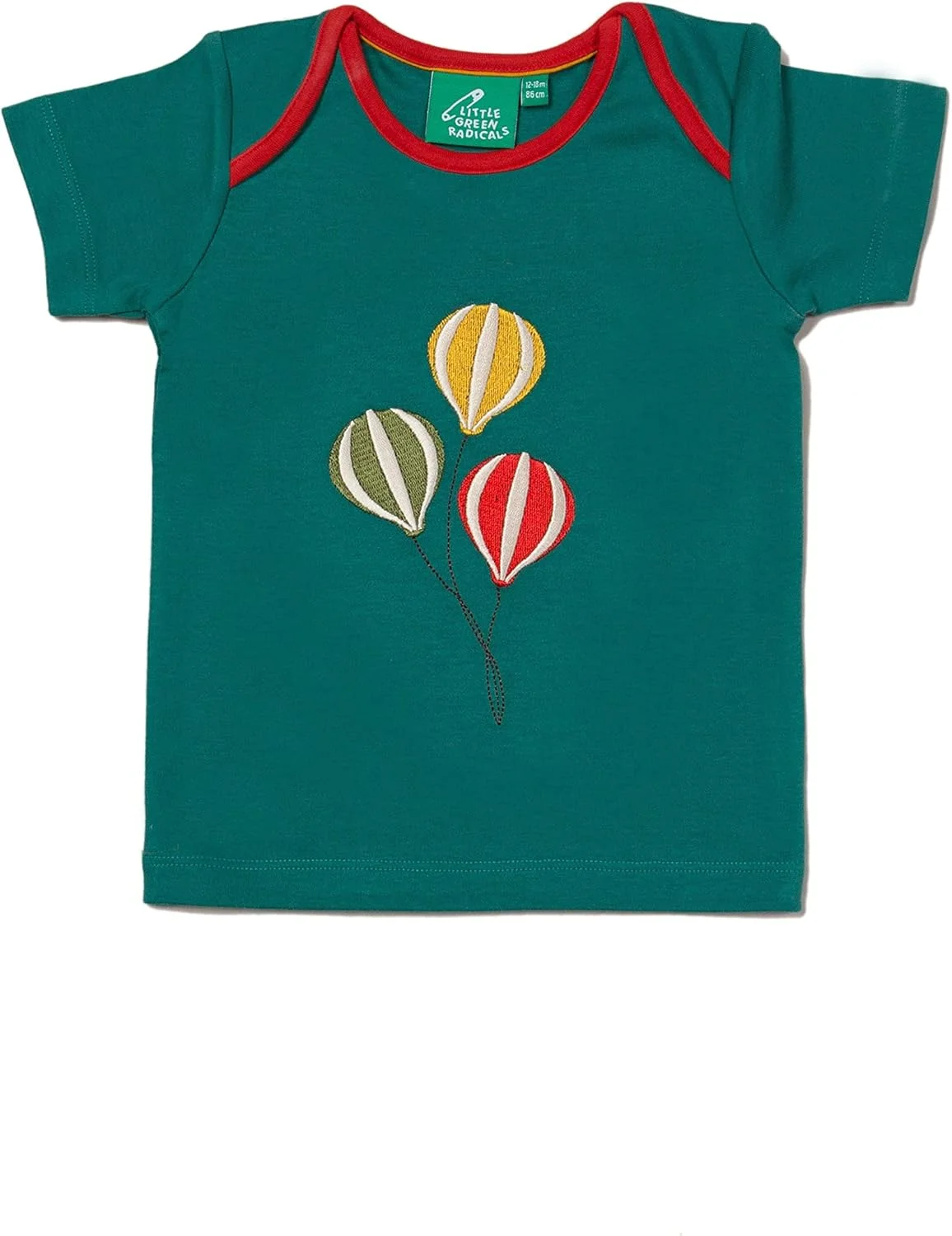 تی‌شرت آستین کوتاه ارگانیک طرح‌دار Little Green Radicals برای نوزادان و کودکان - مناسب برای پسران و دختران - سن ۰ تا ۵ سال