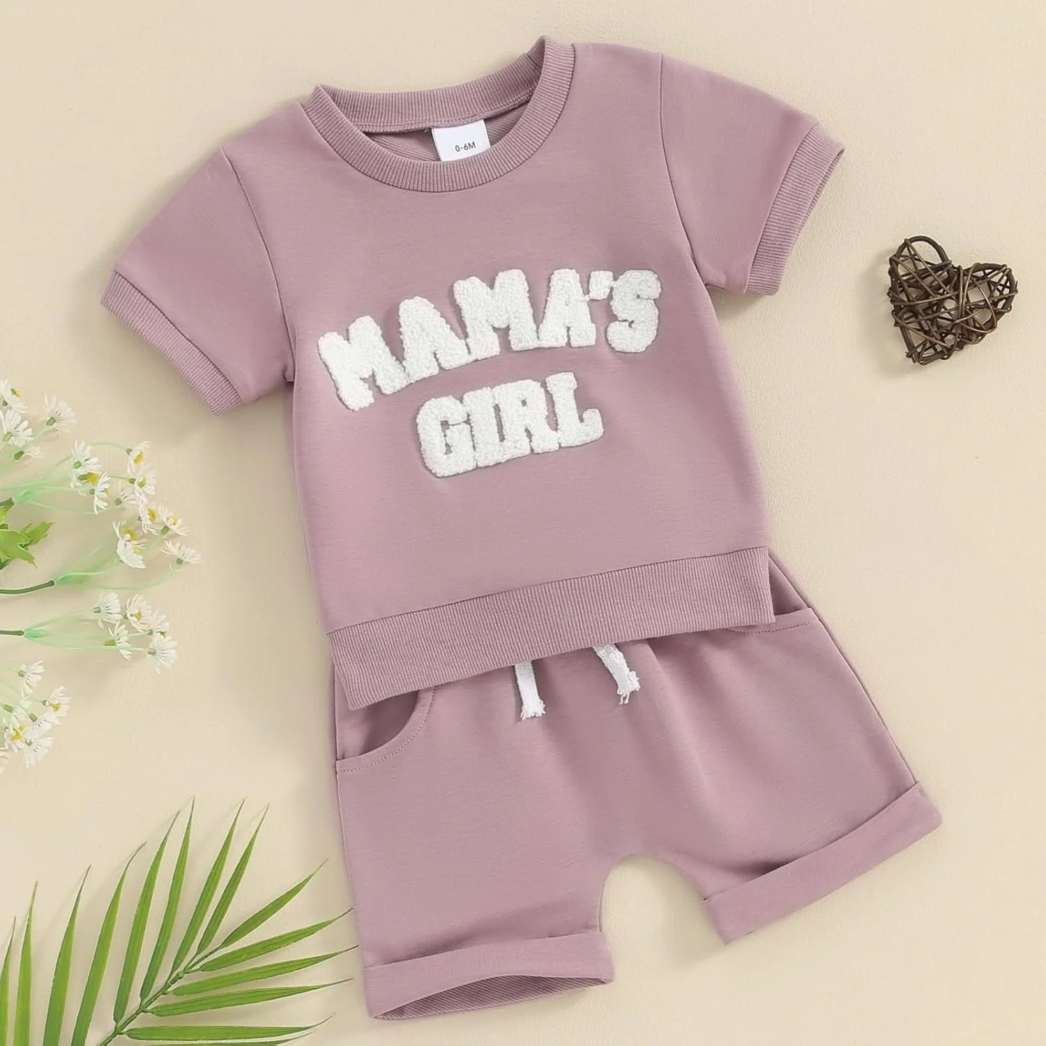 ست تی‌شرت و شلوارک دخترانه نوزادی، طرح خرگوش، مناسب بهار و تابستان