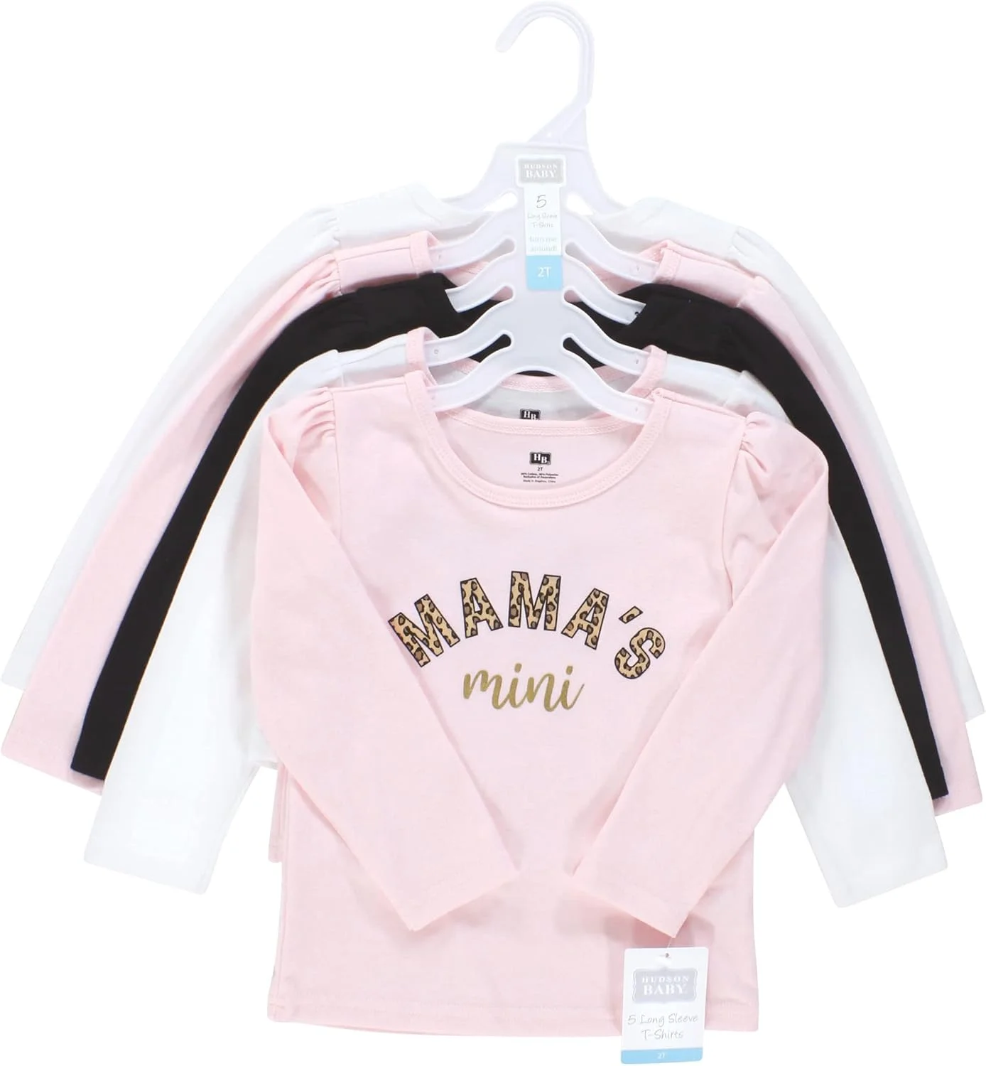 تی شرت آستین بلند نوزادی هادسون بیبی، طرح پلنگی، سایز 6-12 ماه