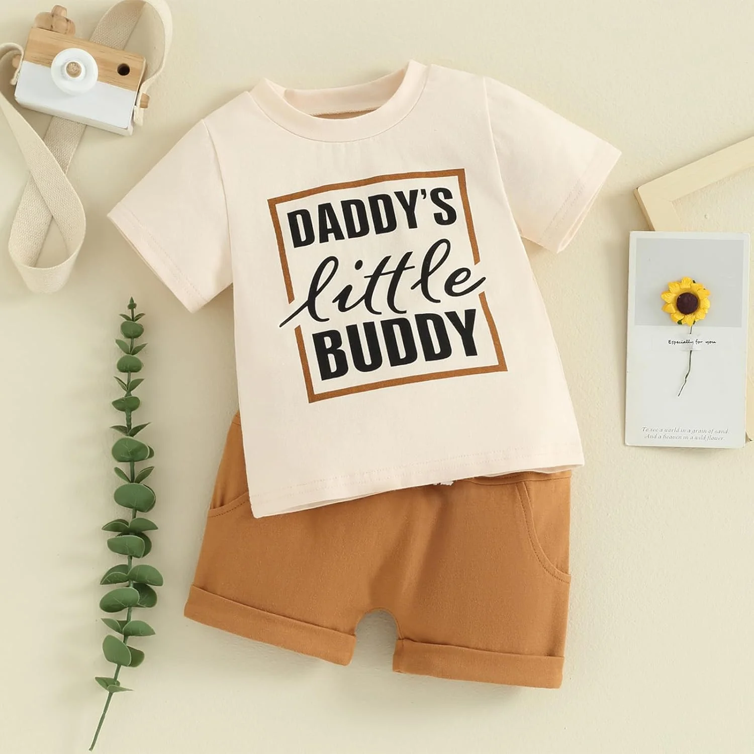 لباس تابستانی پسرانه و دخترانه، تیشرت و شورت، مناسب نوزاد