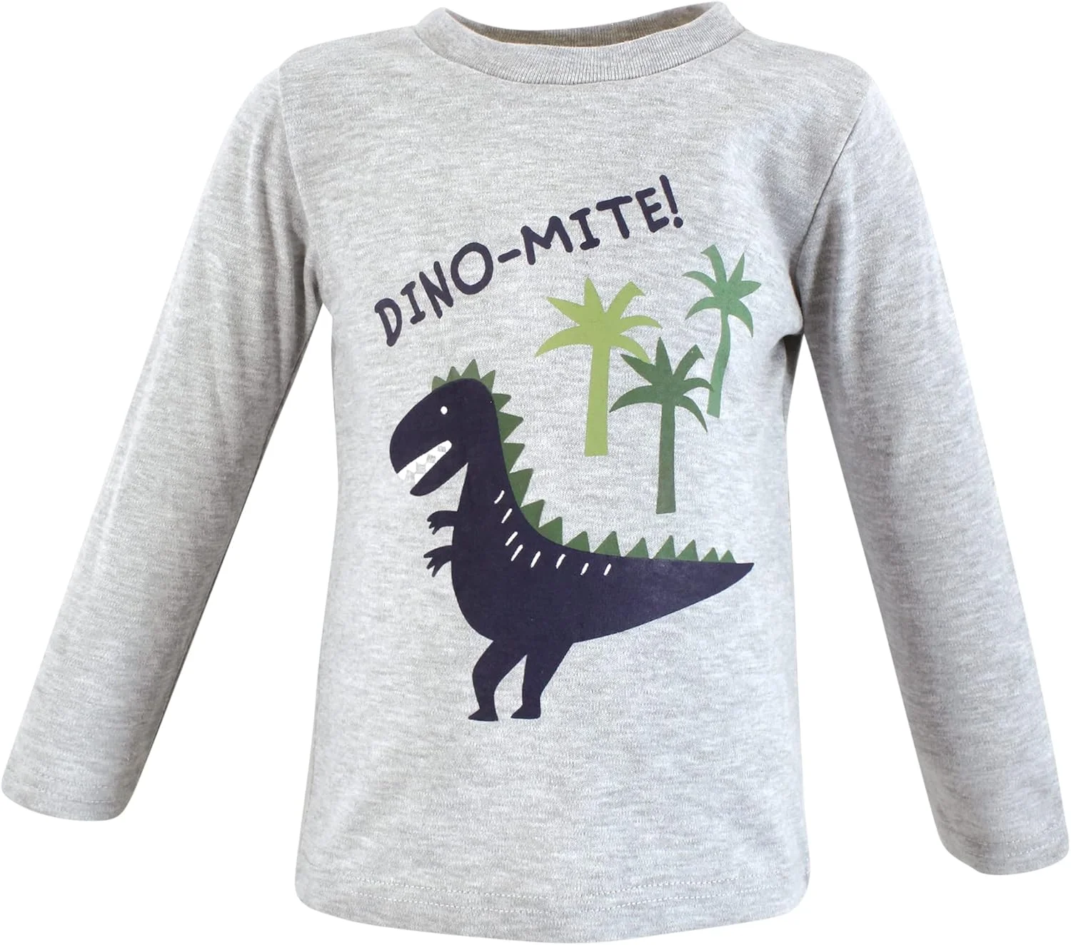 تی شرت آستین بلند نوزادی هادسون بیبی - طرح دایناسورهای ساختمانی، سایز 6-12 ماه