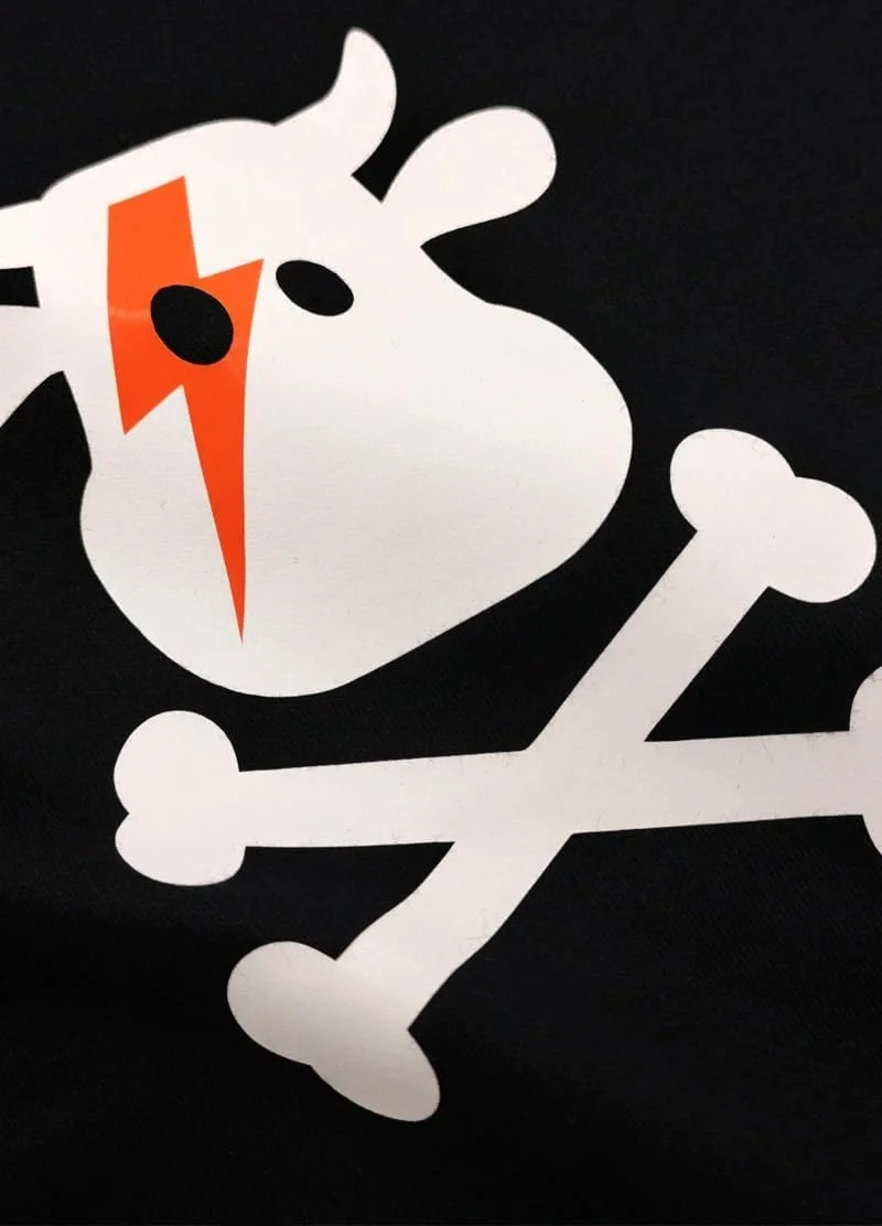 تی شرت کودکانه زیگی گاوی Baby Moo's | مناسب پسران و دختران | طرح دیوید بووی زیگی استارداست، تی شرت خنک، هدیه تولد یک سالگی کودک، مشکی، 1-2 سال