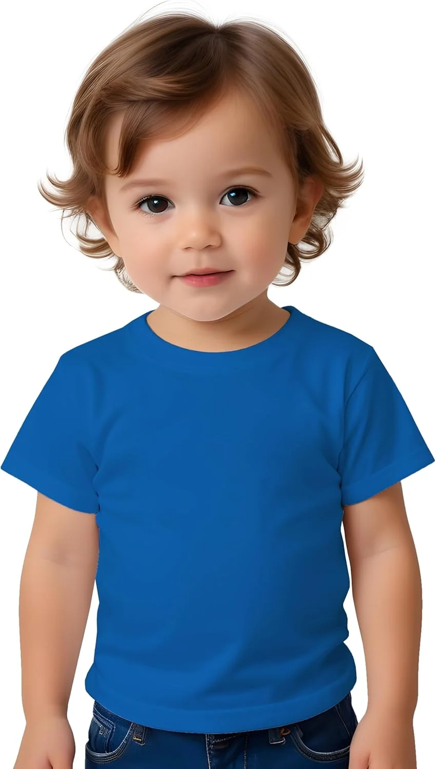 تی‌شرت آستین کوتاه نوزادی - نیکی آو کالرز، 100% پنبه، راحت، با لمس دلپذیر، مد برای دختران و پسران