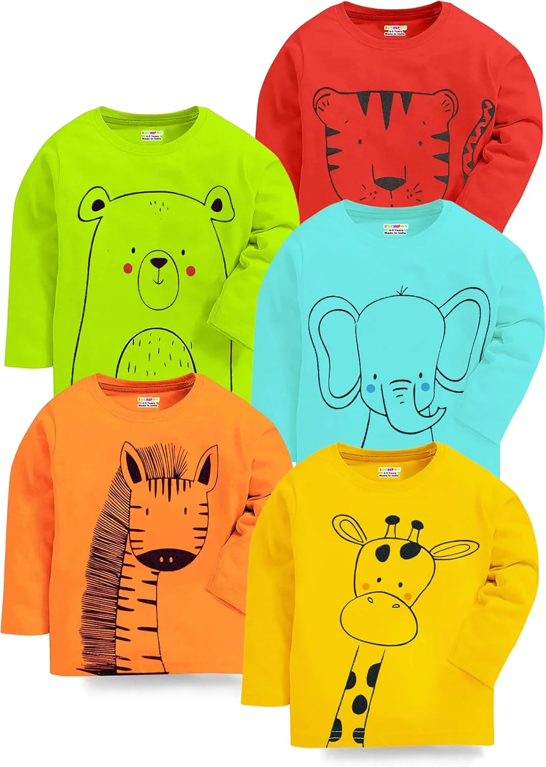 تی شرت نخی با تن خور معمولی برای نوزادان پسر و دختر