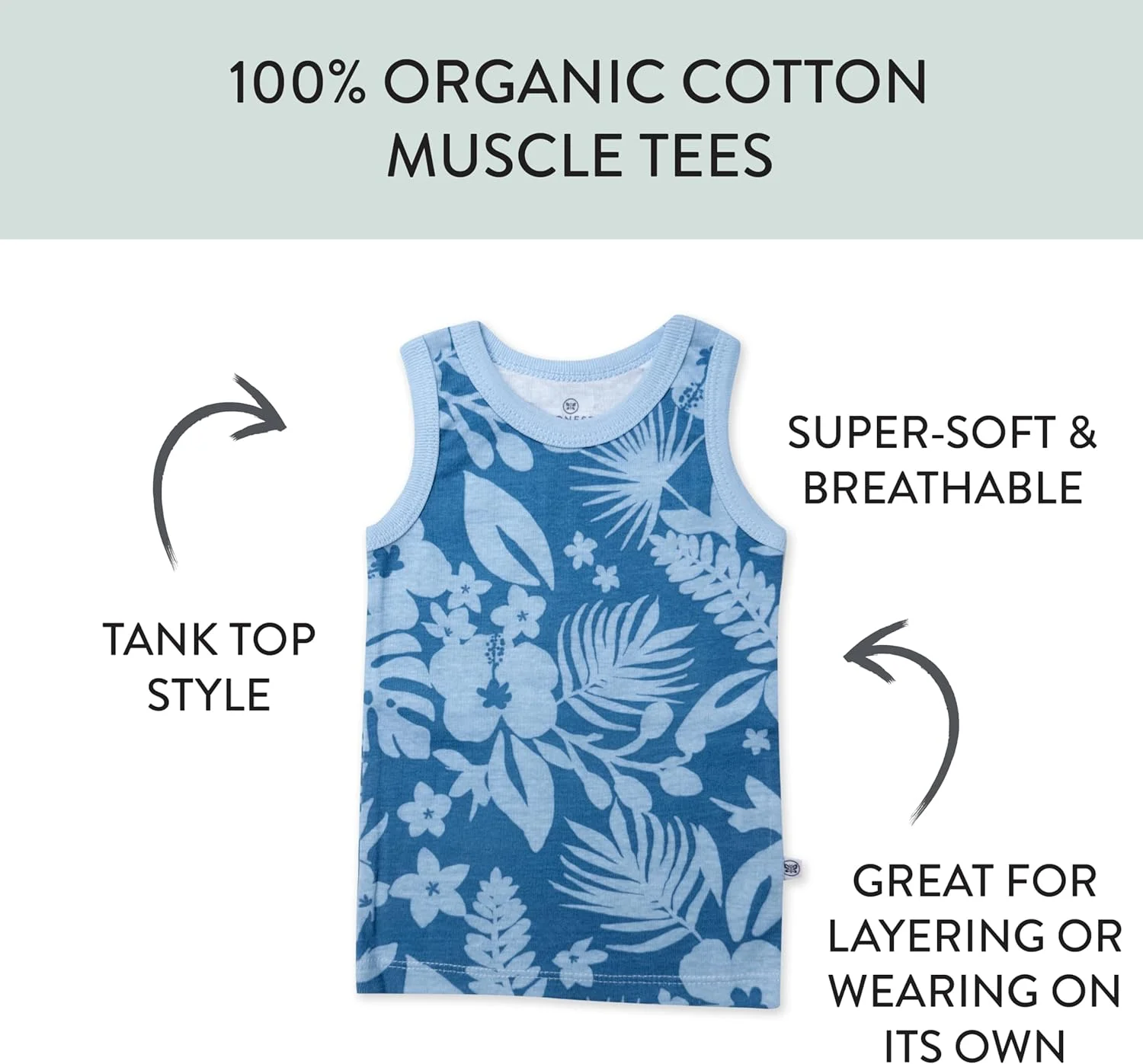 تی‌شرت‌های رکابی چندتایی کودک هانست‌بیبی، پنبه ۱۰۰٪ ارگانیک، مناسب نوزاد، کودک نوپا، پسرانه، دخترانه، بدون جنسیت