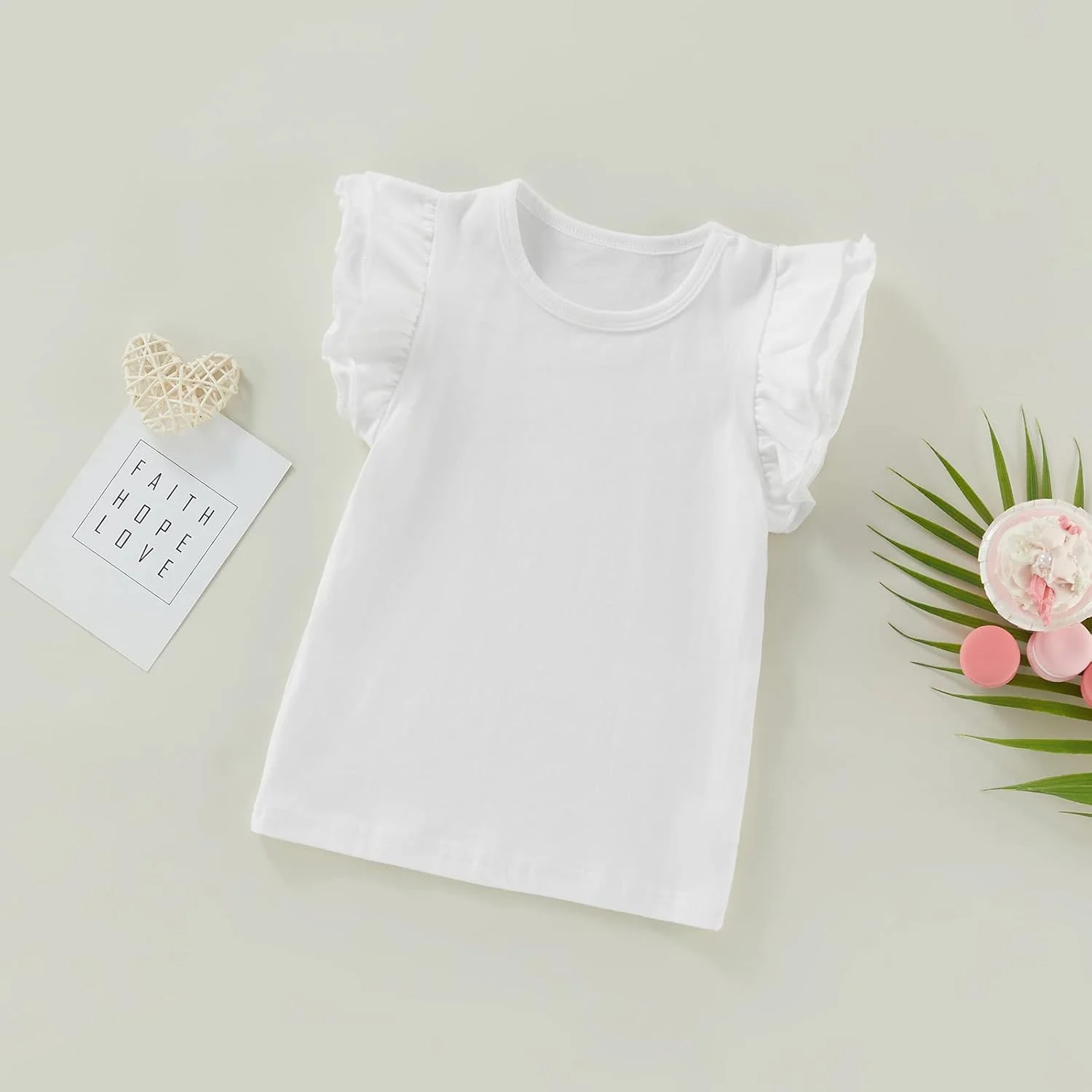 تی شرت آستین دار نوزادی دخترانه، پنبه ای، رنگ ثابت، یقه گرد، تی شرت های گشاد، لباس های تابستانی تی شرت آستین دار نوزادی دخترانه، پنبه ای، رنگ ثابت، یقه گرد، تی شرت های گشاد، لباس های تابستانی