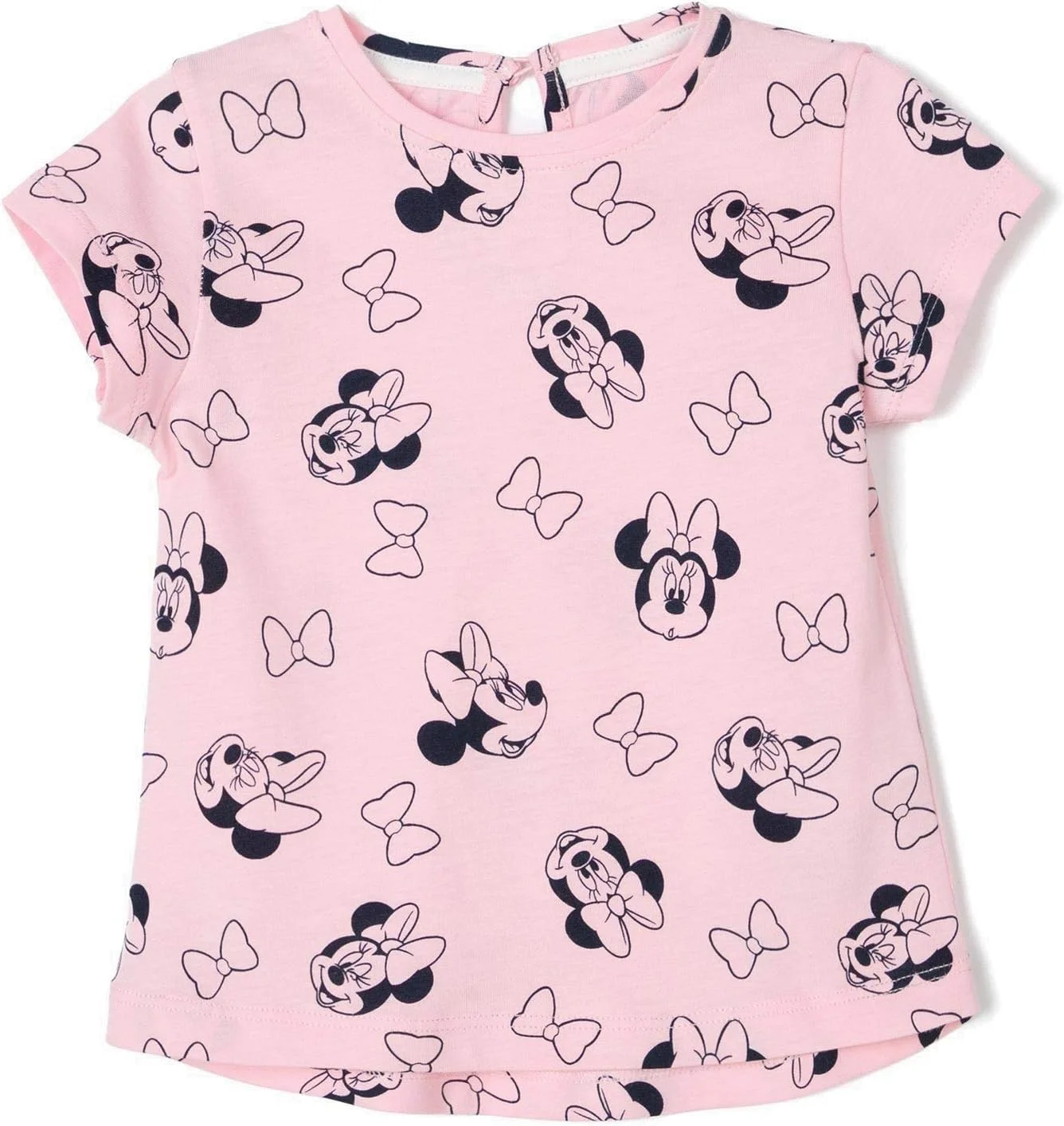 زیپی، بسته 2 عددی تی‌شرت دخترانه مینی موس آستین کوتاه
