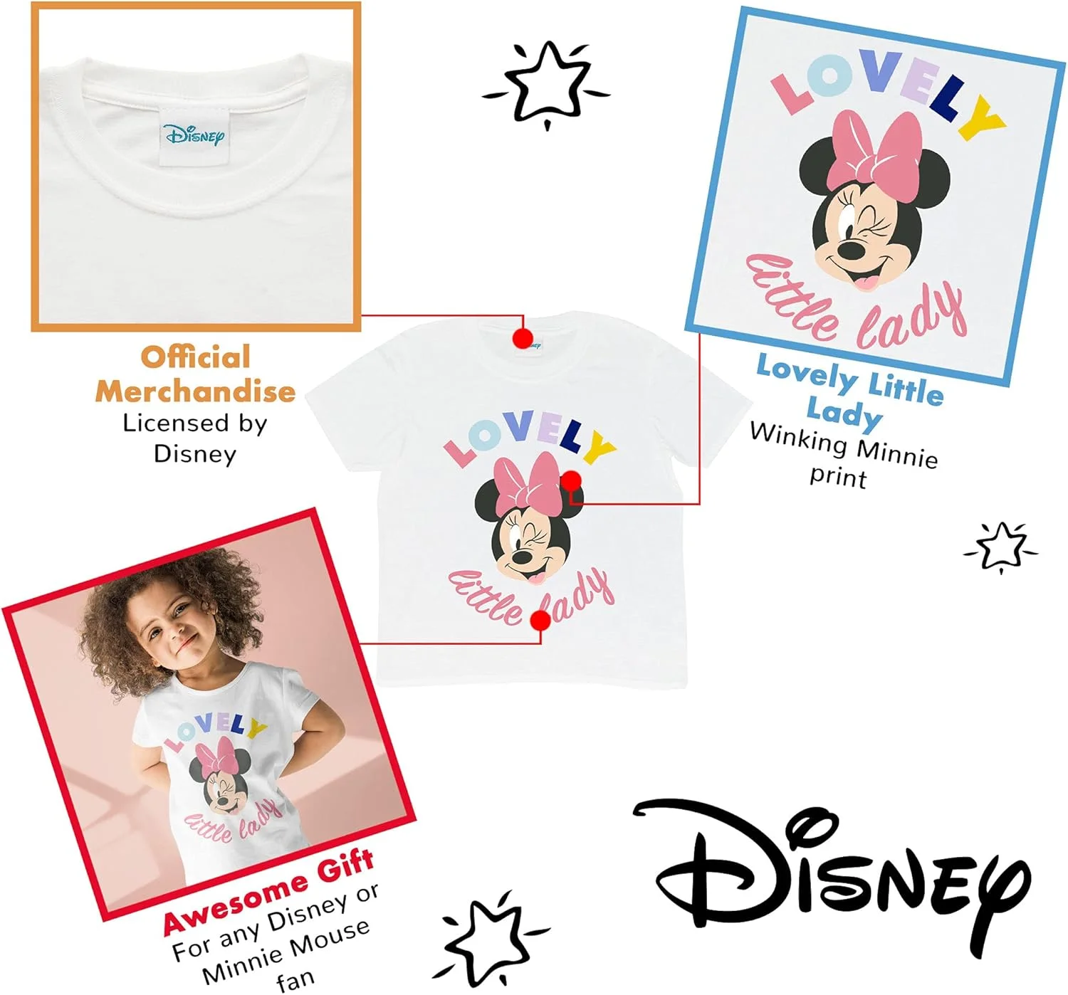 تی شرت دخترانه Popgear با طرح کودکانه