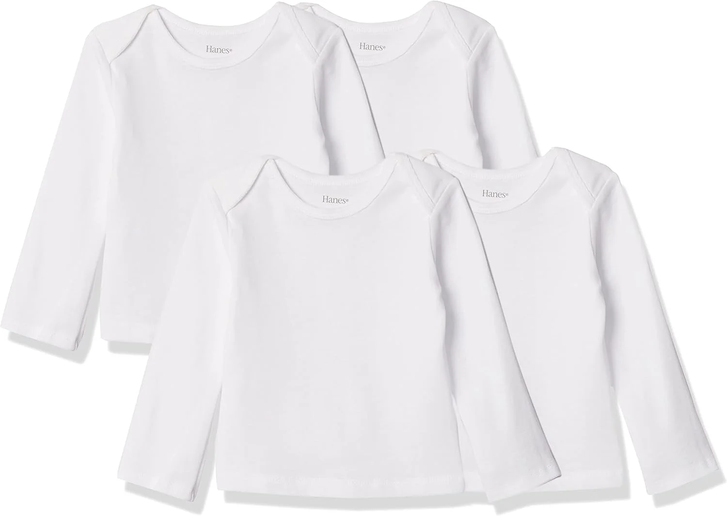 ست تی‌شرت آستین بلند نوزاد دخترانه هینز، بسته 4 عددی