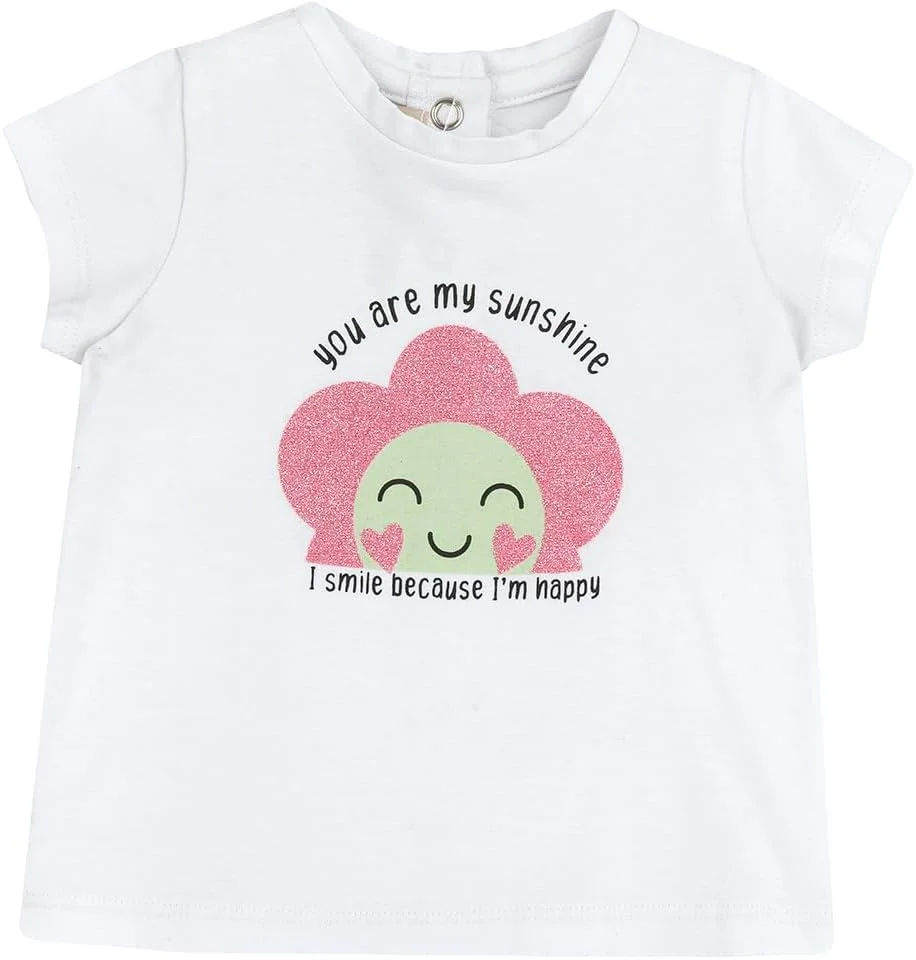 تی شرت آستین کوتاه نخی دخترانه چیکو (تک عددی)