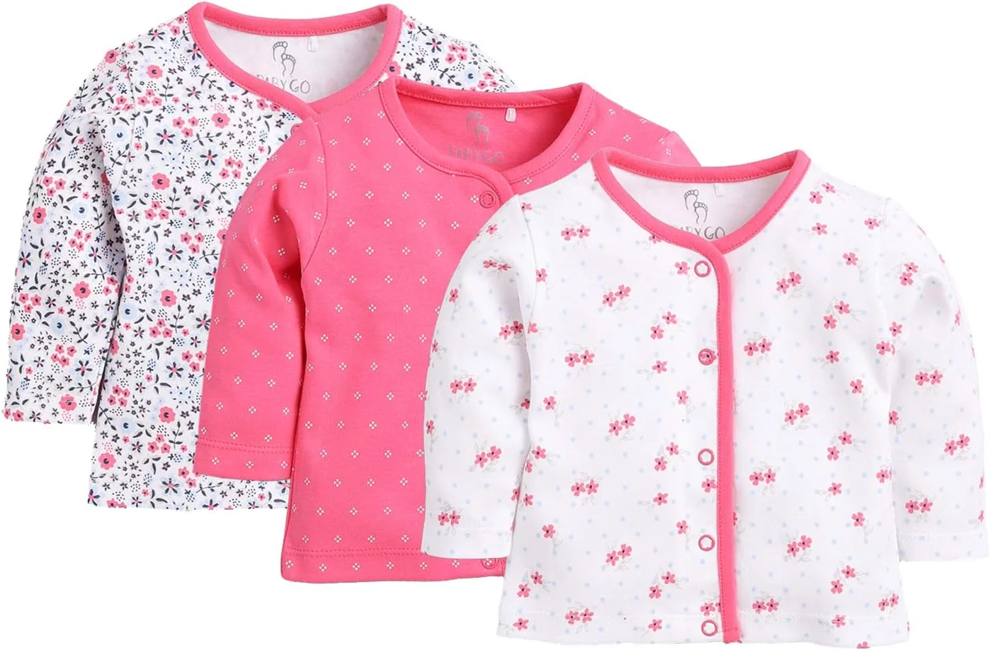 تی شرت آستین کوتاه دخترانه بی بی گو - سرخابی